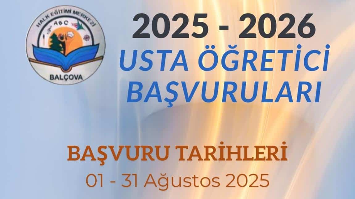 Usta Öğretici Başvuru [2025-2026] Duyurusu